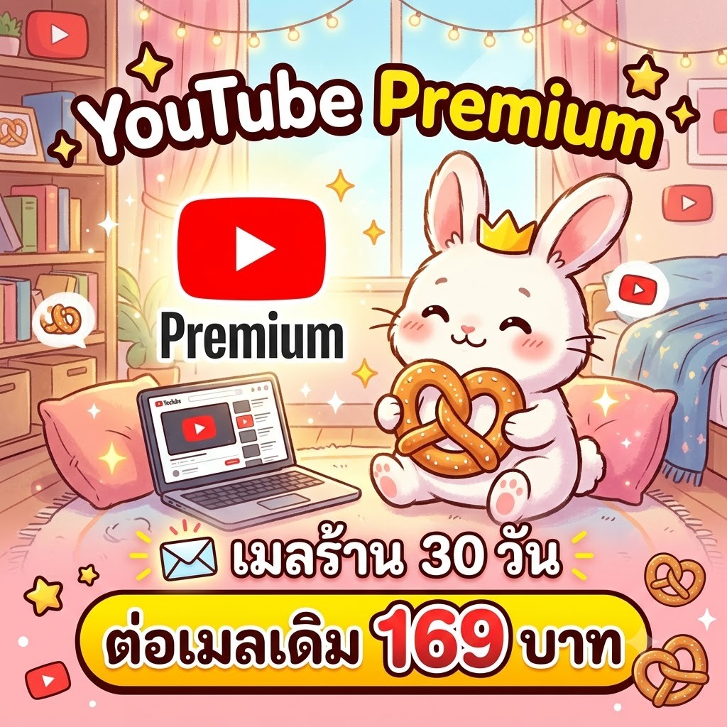 Youtube Premium (เมลร้าน ต่อเมลเดิม) 30 วัน