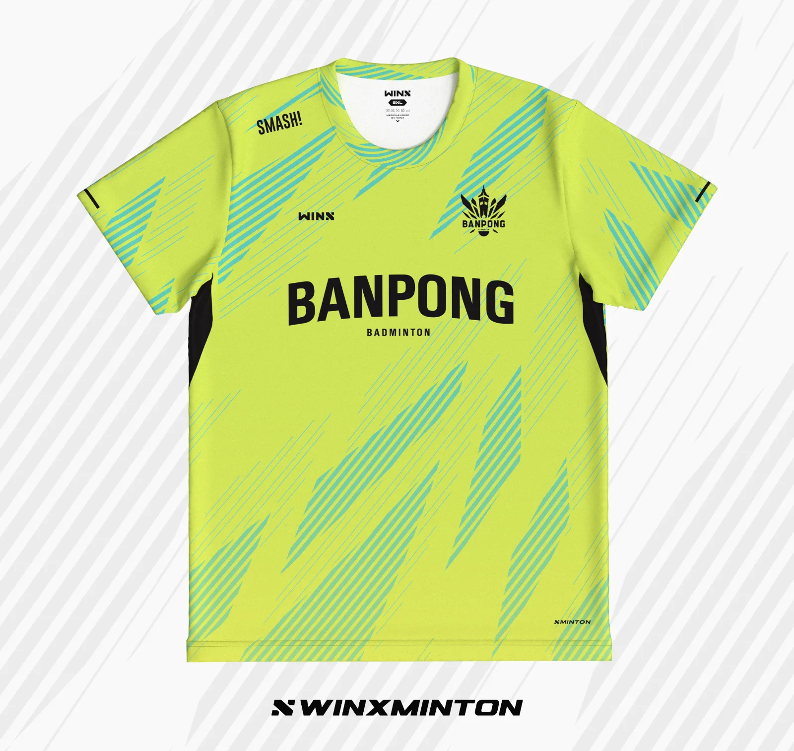 พรีออเดอร์ BANPONG BADMINTON JERSEY สี เขียวมะนาว